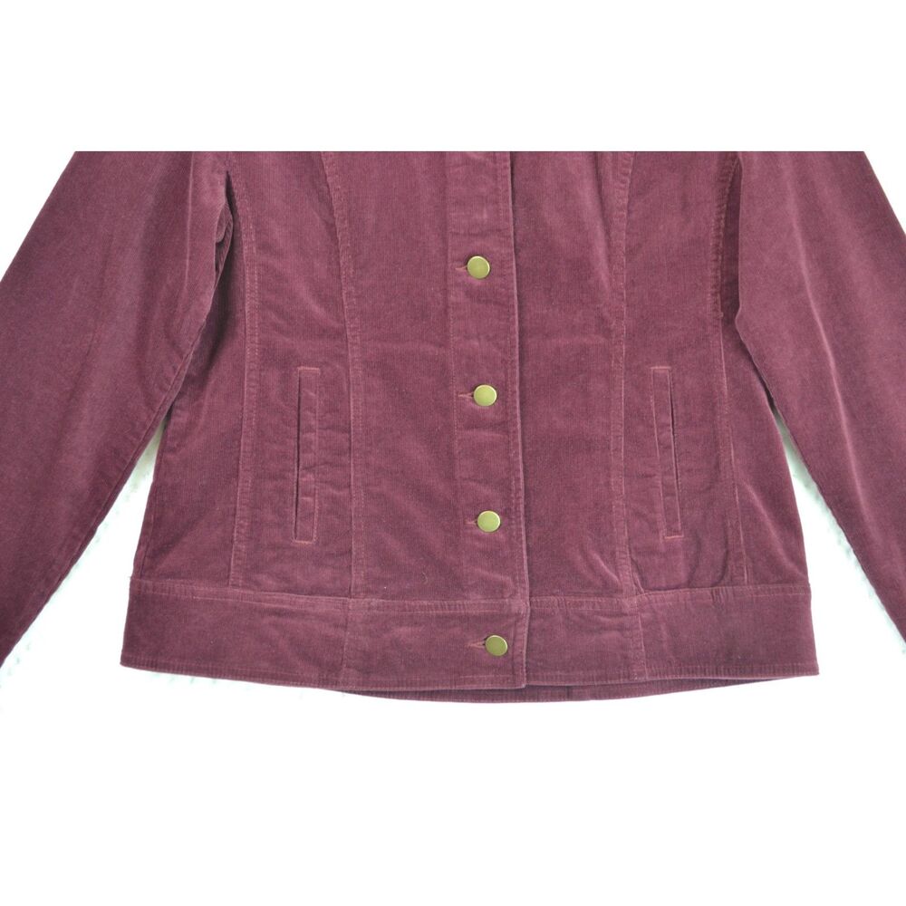 Pendleton Snap Jacket Women's Medium Petite Burgu… - image 3